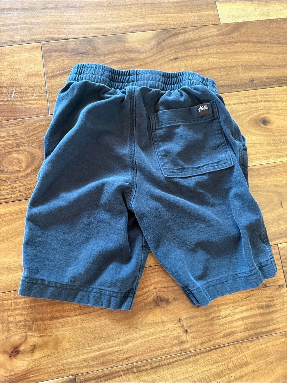 Tea Collection Navy Elastic-Waist Cargo Shorts